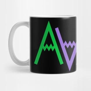 Asheville, NC Pastel Mountains Mug